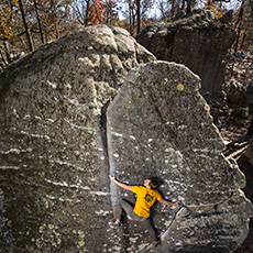 climber at horse pens